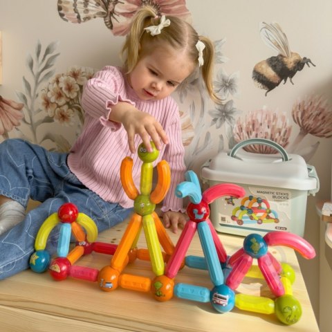 WOOPIE Magnetyczne Klocki Konstrukcyjne Edukacyjne 52 el. WOOPIE Magnetyczne Klocki Konstrukcyjne Edukacyjne 52 el.