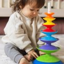 WOOPIE BABY Kolorowa Wieża Układanka Piramidka Edukacyjna 18m+
