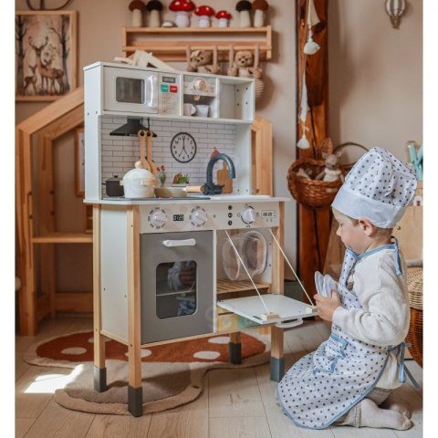 WOOPIE GREEN Drewniana Interaktywna Kuchnia 9w1 z Pralką i Tablicą WOOPIE GREEN Drewniana Interaktywna Kuchnia 9w1 z Pralką i Tablicą
