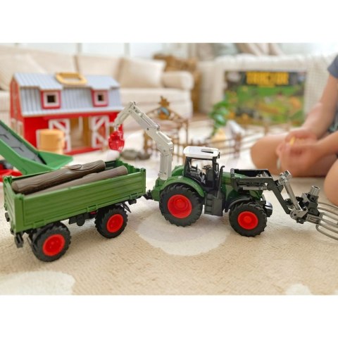 WOOPIE Zestaw Maszyn Rolniczych Traktor Ciągnik Zagroda Mini Farma Osada Rolnicy Skala: 1:24 WOOPIE Zestaw Maszyn Rolniczych Traktor Ciągnik Zagroda Mini Farma Osada Rolnicy Skala: 1:24