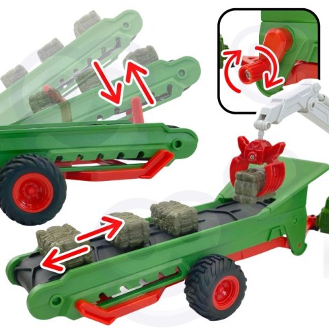 WOOPIE Zestaw Maszyn Rolniczych Traktor Ciągnik Zagroda Mini Farma Osada Rolnicy Skala: 1:24 WOOPIE Zestaw Maszyn Rolniczych Traktor Ciągnik Zagroda Mini Farma Osada Rolnicy Skala: 1:24