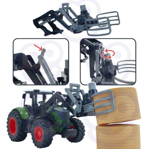 WOOPIE Zestaw Maszyn Rolniczych Traktor Ciągnik Zagroda Mini Farma Osada Rolnicy Skala: 1:24 WOOPIE Zestaw Maszyn Rolniczych Traktor Ciągnik Zagroda Mini Farma Osada Rolnicy Skala: 1:24