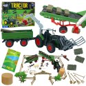WOOPIE Zestaw Maszyn Rolniczych Traktor Ciągnik Zagroda Mini Farma Osada Rolnicy Skala: 1:24