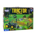 WOOPIE Zestaw Maszyn Rolniczych Traktor Ciągnik Zagroda Mini Farma Osada Rolnicy Skala: 1:24