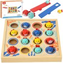 TOOKY TOY Gra dla Dzieci Drewniany Stół Latające Rybki 19 el.