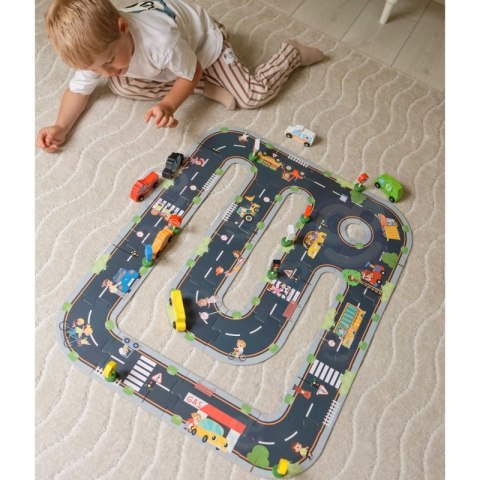 WOOPIE GREEN Droga Puzzle dla Dzieci Autostrada Makieta 21 el. Certyfikat FSC WOOPIE GREEN Droga Puzzle dla Dzieci Autostrada Makieta 21 el. Certyfikat FSC