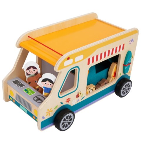 TOOKY TOY Drewniany Kamper Postacie Kemping TOOKY TOY Drewniany Kamper Postacie Kemping