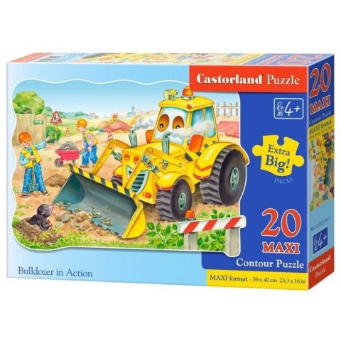 Puzzle 20el.maxi bulldozer CASTOR Puzzle 20el.maxi bulldozer CASTOR