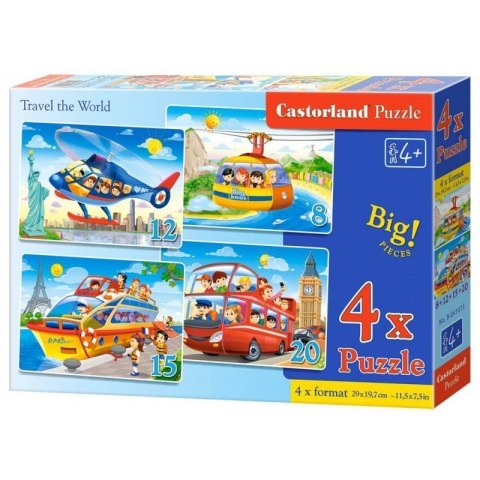 Puzzle 4w1 travel the world CASTOR Puzzle 4w1 travel the world CASTOR