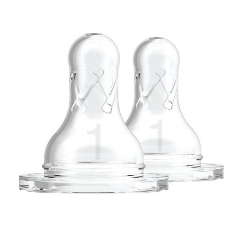 Smoczki 1 standard silikon 2 szt 0m+ DR BROWNS Smoczki 1 standard silikon 2 szt 0m+ DR BROWNS