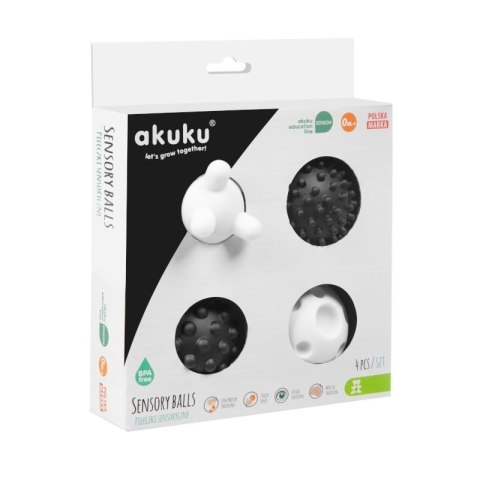 Zestaw piłeczek sensor. cz/b AKUKU Zestaw piłeczek sensor. cz/b AKUKU