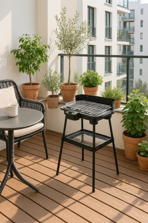 Grill elektryczny bezdymny 2000 w do domu i na balkon duża powierzchnia Grill elektryczny bezdymny 2000 w do domu i na balkon duża powierzchnia