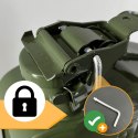 Kanister na paliwo 5l metalowy bituxx z atestem bezpieczny zamek bagnetowy