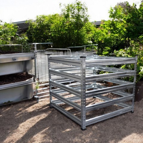Kompostownik 90x90x93cm stal ocynkowana dużej pojemności Kompostownik 90x90x93cm stal ocynkowana dużej pojemności