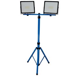 Lampa robocza led 2x50w ip65 statyw 90-172cm zimne światło kabel 3m
