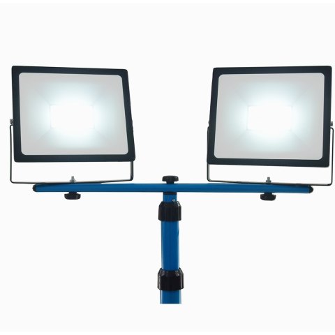 Lampa robocza led 2x50w ip65 statyw 90-172cm zimne światło kabel 3m Lampa robocza led 2x50w ip65 statyw 90-172cm zimne światło kabel 3m