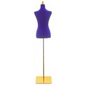 Manekin krawiecki damski bituxx granatowy welurowy regulowany butik