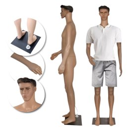 Manekin męski 190 cm pełnopostaciowy realistyczny lekki demontowalny