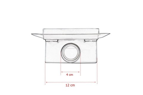 Odpływ kwadratowy Minimalistyczny Ściek prysznicowy 12x12 Odpływ kwadratowy Minimalistyczny Ściek prysznicowy 12x12