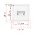 Odpływ Prysznicowy Kwadratowy 25x25 cm Stal Nierdzewna Wyjmowany Syfon