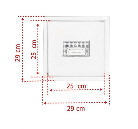 Odpływ Prysznicowy Kwadratowy 25x25 cm Stal Nierdzewna Wyjmowany Syfon Odpływ Prysznicowy Kwadratowy 25x25 cm Stal Nierdzewna Wyjmowany Syfon