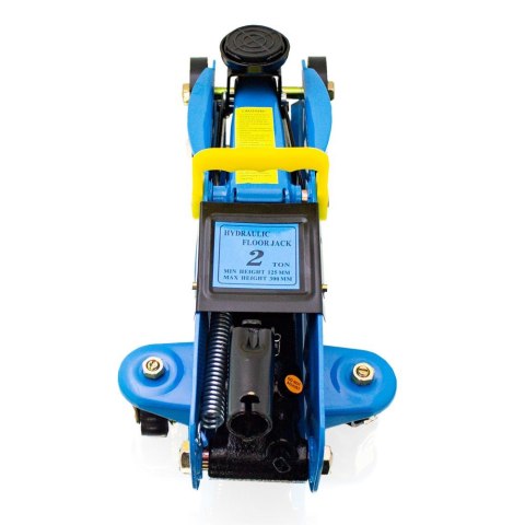Podnośnik hydrauliczny 2t 125 330 mm stalowy z kołami niski warsztatowy Podnośnik hydrauliczny 2t 125 330 mm stalowy z kołami niski warsztatowy
