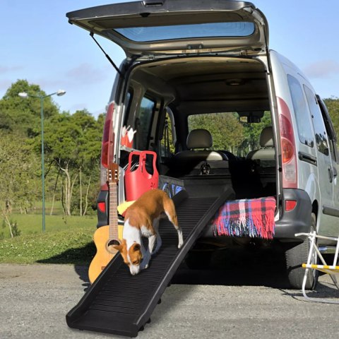 Rampa Kładka Dla Psów do samochodu Składana Przenośna 90kg Ergonomiczna Rampa Kładka Dla Psów do samochodu Składana Przenośna 90kg Ergonomiczna