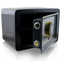 Sejf elektroniczny mini bituxx zamek szyfrowy klucz czarny do szafy ścienny