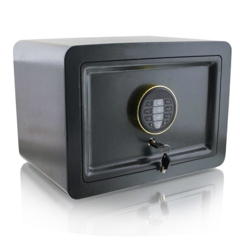 Sejf elektroniczny mini szary bituxx z kluczem do szafy ścienny kompaktowy Sejf elektroniczny mini szary bituxx z kluczem do szafy ścienny kompaktowy