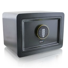 Sejf elektroniczny mini szary bituxx z kluczem do szafy ścienny kompaktowy