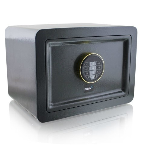 Sejf elektroniczny mini szary bituxx z kluczem do szafy ścienny kompaktowy Sejf elektroniczny mini szary bituxx z kluczem do szafy ścienny kompaktowy