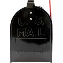 Skrzynka pocztowa usa postmail czarna stalowa amerykańska z flaga listy