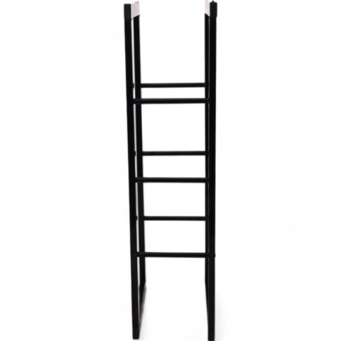 Stojak na drewno kominkowe stalowy czarny 100 cm NOWOCZESNY Stojak na drewno kominkowe stalowy czarny 100 cm NOWOCZESNY