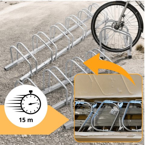 Stojak rowerowy na 5 rowerów uniwersalny opony 35-60mm ścienny podłogowy Stojak rowerowy na 5 rowerów uniwersalny opony 35-60mm ścienny podłogowy