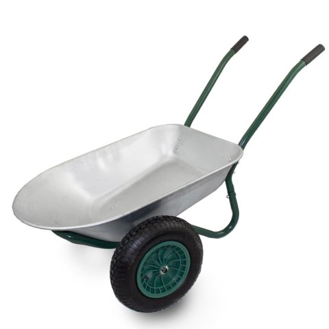 Taczka 100l stal ocynkowana koło pneumatyczne 40cm udźwig 150kg lekka 12kg Taczka 100l stal ocynkowana koło pneumatyczne 40cm udźwig 150kg lekka 12kg
