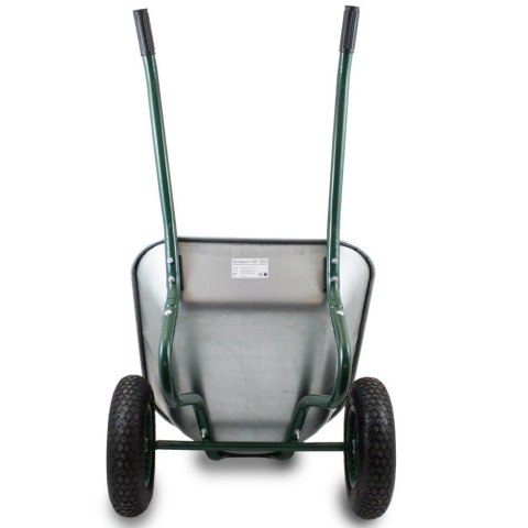 Taczka 100l stal ocynkowana koło pneumatyczne 40cm udźwig 150kg lekka 12kg Taczka 100l stal ocynkowana koło pneumatyczne 40cm udźwig 150kg lekka 12kg