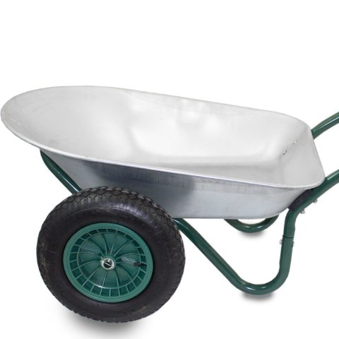 Taczka 100l stal ocynkowana koło pneumatyczne 40cm udźwig 150kg lekka 12kg Taczka 100l stal ocynkowana koło pneumatyczne 40cm udźwig 150kg lekka 12kg