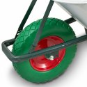 Taczka budowlana 100l 250kg z kołem pu 40cm stalowa misa lekka