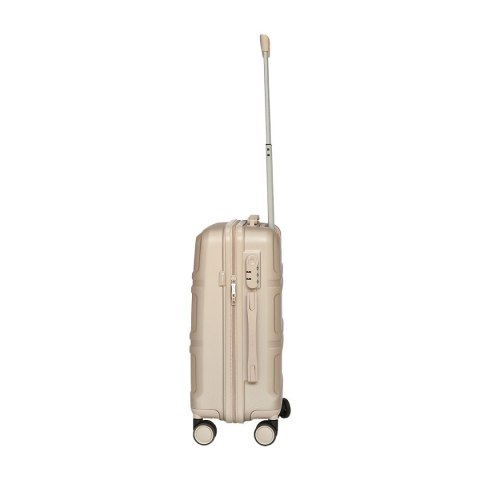 Walizka kabinowa champagne + kuferek ABS zestaw podróżny lekki 56cm Walizka kabinowa champagne + kuferek ABS zestaw podróżny lekki 56cm