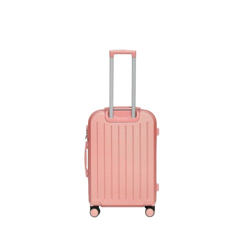 Zestaw 3 walizek podróżnych różowe ABS M L XL lekki komplet podróżny BARUT Zestaw 3 walizek podróżnych różowe ABS M L XL lekki komplet podróżny BARUT