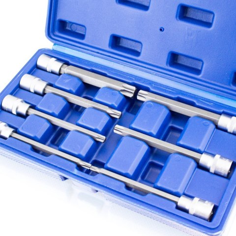 Zestaw Długich Nasadek TORX SPLINE XZN HEX 3/8" 110mm 21 el. Zestaw Długich Nasadek TORX SPLINE XZN HEX 3/8" 110mm 21 el.