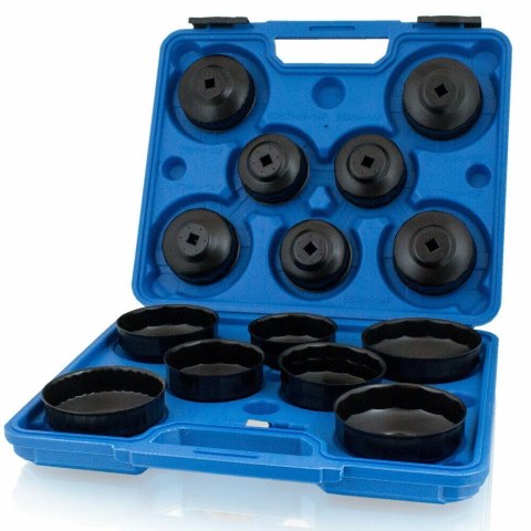 Zestaw nasadek do filtrów oleju 15 el uniwersalny bituxx w walizce Zestaw nasadek do filtrów oleju 15 el uniwersalny bituxx w walizce