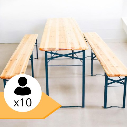 Zestaw ogrodowy drewniany skladany stol 2 ławki 220 cm Komplet Piwny Barowy Zestaw ogrodowy drewniany skladany stol 2 ławki 220 cm Komplet Piwny Barowy