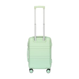 Zestaw walizek barut miętowy walizka kabinowa kuferek abs 4 kółka podróżny