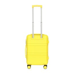 Zestaw walizek barut żółty walizka kabinowa kuferek podróżny abs 4 kółk